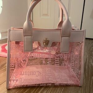 juicy couture clear mini tote